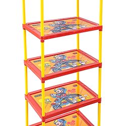 Babyhug Disney 5 Shelved Almirah With Wheels The Lion King Theme - Blue