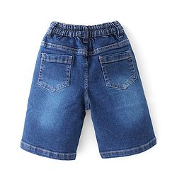 Babyhug Cotton Woven Half Sleeves Striped Shirt & Denim Shorts Set - Multicolor