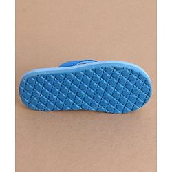 Cute Walk by Babyhug Flip Flops With Back Strap Bunny Print - Blue