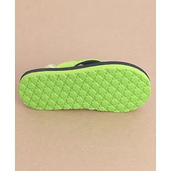 Cute Walk by Babyhug Flip Flops With Back Straps Koala Print - Navy Blue Green