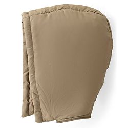 Babyhug Woven Full Sleeves Solid Color Padded Jacket With Removable Hoodie - Cream