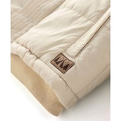 Babyhug Woven Full Sleeves Solid Color Padded Jacket With Removable Hoodie - Cream