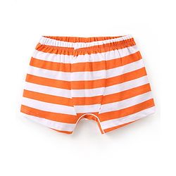 Babyhug Disney Cotton Knit Striped & Winnie Pooh Printed Boxers Pack of 3 - Multicolour