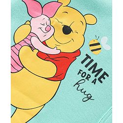 Babyhug Disney Cotton Knit Frill Sleeves Front Open Jhablas with Polka Dots & Winnie The Pooh Print Pack of 3  - Pink White & Green