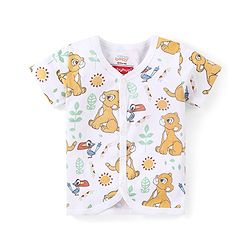 Babyhug Disney Cotton Half Sleeves Jhablas With Stripes & Lion King Graphics Pack of 3 - Multicolour