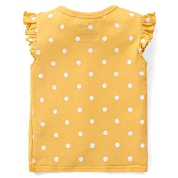 Babyhug Interlock Cotton Knit Frill Sleeves Front Open Jhablas With Minnie Mouse & Daisy Duck Graphics Pack of 3 - Pink Yellow & Blue