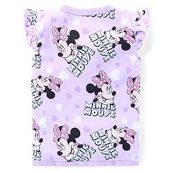 Babyhug Disney Interlock Knit Frill Sleeves Front Open Jhablas with Polka Dots &  Minnie Mouse Print Pack of 3 - Pink Yellow & Purple