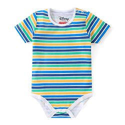 Babyhug Disney Cotton Knit Half Sleeves Onesies with Mickey Mouse Graphics Pack of 3 - Multicolour