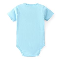 Babyhug Disney Cotton Knit Half Sleeves Onesies with Mickey Mouse Graphics Pack of 3 - Multicolour
