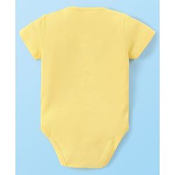 Babyhug Disney Cotton Knit Half Sleeves Onesies with Winnie The Pooh Graphics Pack of 3 - Multicolour