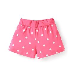 Babyhug Disney Single Jersey Knit Half Sleeves Shorts Night Suit with 101 Dalmatian Graphics - Navy Blue & Pink