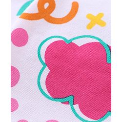 Babyhug Cotton Knit Full Length Leggings Floral & Heart Print Pack of 3  - Multicolour