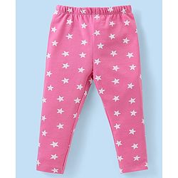 Babyhug Cotton Knit Full Length Leggings with Star &  Unicorn Print Pack of 3 - Multicolour