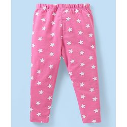Babyhug Cotton Knit Full Length Leggings with Star &  Unicorn Print Pack of 3 - Multicolour