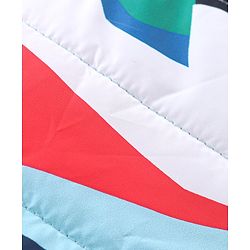Babyhug Full Sleeves Jacket with Removable Hood &  Abstract Print - Multicolour