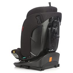 Babyhug Convertible 2 in 1 Car Seat with Isofix & Non Isofix, 360° Rotating - Black| R129 Certified| i-Size Compliant|Rear & Forward Facing| Newborn to 12 Years|Reclining Seat|Side Impact Protection