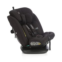 Babyhug Convertible 2 in 1 Car Seat with Isofix & Non Isofix, 360° Rotating - Black| R129 Certified| i-Size Compliant|Rear & Forward Facing| Newborn to 12 Years|Reclining Seat|Side Impact Protection