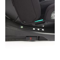 Babyhug Convertible 2 in 1 Car Seat with Isofix & Non Isofix, 360° Rotating - Black| R129 Certified| i-Size Compliant|Rear & Forward Facing| Newborn to 12 Years|Reclining Seat|Side Impact Protection