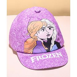 Babyhug Disney Summer Cap With Disney Princess Graphics - Purple