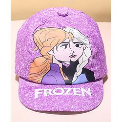 Babyhug Disney Summer Cap With Disney Princess Graphics - Purple
