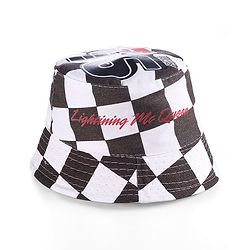 Babyhug Disney Summer Cap With Cars Graphics - White & Black