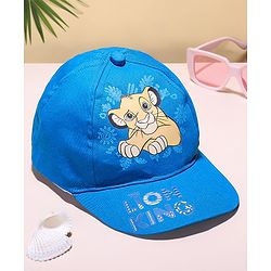 Babyhug Disney  Summer Cap With Lion King Graphics - Blue