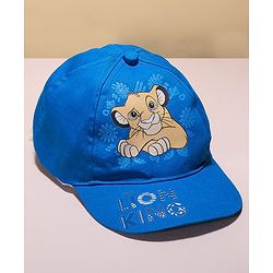 Babyhug Disney  Summer Cap With Lion King Graphics - Blue