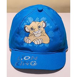 Babyhug Disney  Summer Cap With Lion King Graphics - Blue