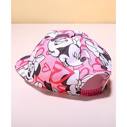 Babyhug Disney Summer Cap With Minnie Mouse Graphics - Pink
