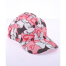 Babyhug Disney Summer Cap With Minnie Mouse Graphics - Pink
