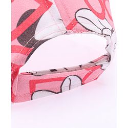 Babyhug Disney Summer Cap With Minnie Mouse Graphics - Pink