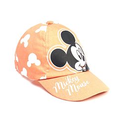 Babyhug Disney Summer Cap With Mickey Mouse Graphics - Yellow