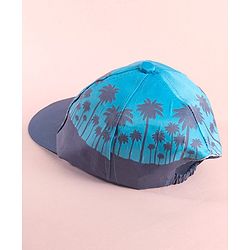 Babyhug Disney  Summer Cap With Mickey Mouse Graphics - Navy Blue