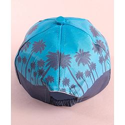 Babyhug Disney  Summer Cap With Mickey Mouse Graphics - Navy Blue