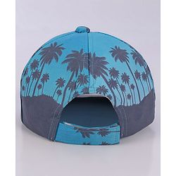 Babyhug Disney  Summer Cap With Mickey Mouse Graphics - Navy Blue