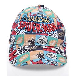 Babyhug Marvel Summer Cap With Spiderman Print - Multicolour