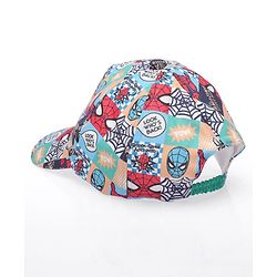 Babyhug Marvel Summer Cap With Spiderman Print - Multicolour