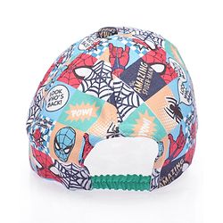 Babyhug Marvel Summer Cap With Spiderman Print - Multicolour