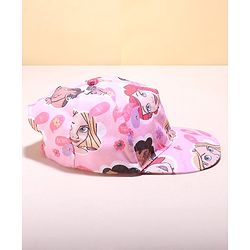 Babyhug Disney Summer Cap With Disney Princess Print - Pink