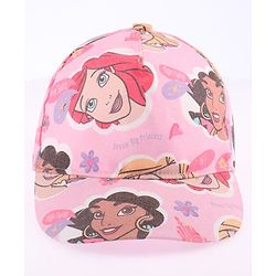 Babyhug Disney Summer Cap With Disney Princess Print - Pink