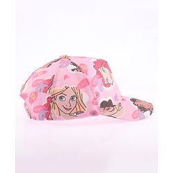 Babyhug Disney Summer Cap With Disney Princess Print - Pink