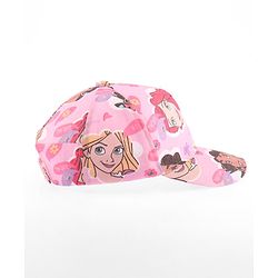 Babyhug Disney Summer Cap With Disney Princess Print - Pink
