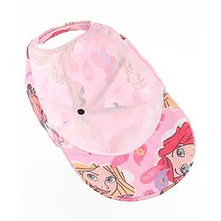 Babyhug Disney Summer Cap With Disney Princess Print - Pink