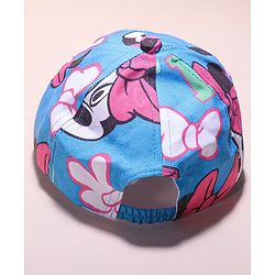 Babyhug Disney Summer Cap With Minnie Mouse   Print - Blue