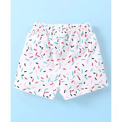 Babyhug Single Jersey Half Sleeves Shorts Night Suit Ice Cream Print - Pink
