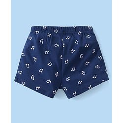 Babyhug 100% Cotton Knit Antibacterial Trunks  with Striped & Penguin Print  Pack of 5 - Red White &  Blue