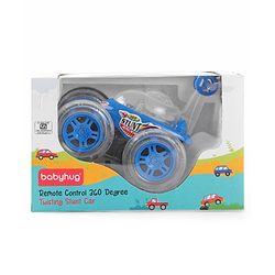 Babyhug Remote Control 360 Degree Twisting Stunt Red Car| 1:24 Scale Rechargeable Car with Lights| Gifting Car for 4 years + Kids| BIS Certified