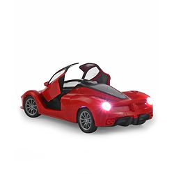 Babyhug Remote Control 1:16 Scale Openable Door Battery Operated Red Racing Car| USB-Cable Rechargeable Sports Car| High Speed Car with Long Lasting Battery and Bright LED Lights| BIS Certified| 3 Years+