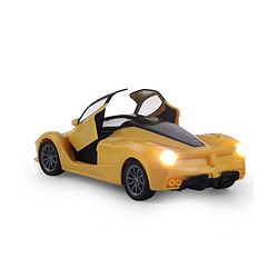 Babyhug Remote Control 1:16 Scale Openable Door Battery Operated Red Racing Car| USB-Cable Rechargeable Sports Car| High Speed Car with Long Lasting Battery and Bright LED Lights| BIS Certified| 3 Years+