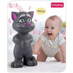 Babyhug Interactive Rechargeable Talking Tom Cat Toy for Toddlers| Repeating words, 10 stories and Songs| Educational Toy| Safe and Durable| BIS Certified